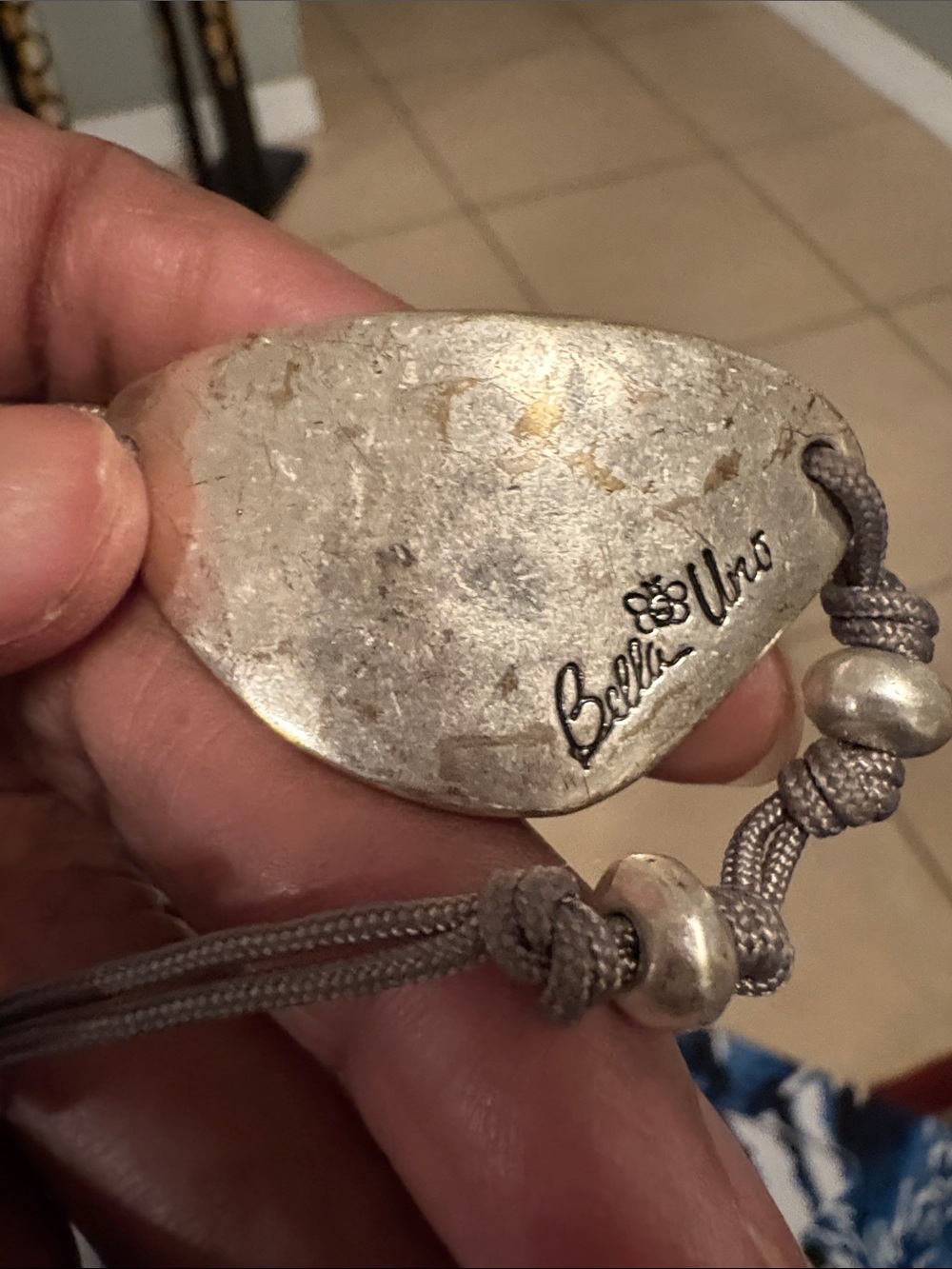 Bella Lua Silver-Tone Pendant Bracelet